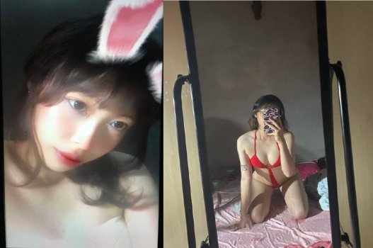 Clip sex cô nàng xinh đẹp mê mặc lót đỏ gợi cảm