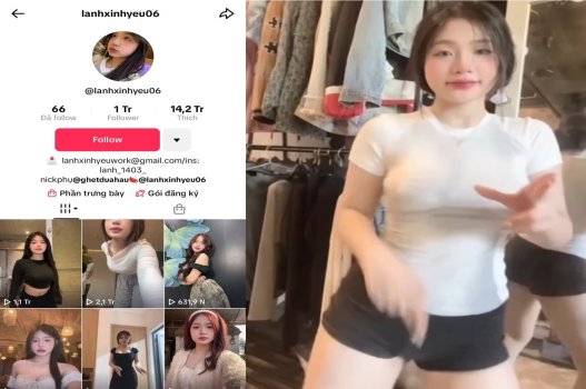 Tiktoker Lanhxinhyeu làm tình bị anh cu to phá nát